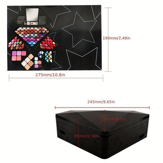  130 Colors Diamond Shape Makeup Kit cashymart