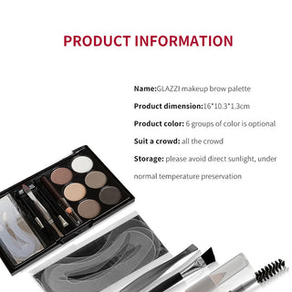  GLAZZI Eyebrow Powder Palette cashymart