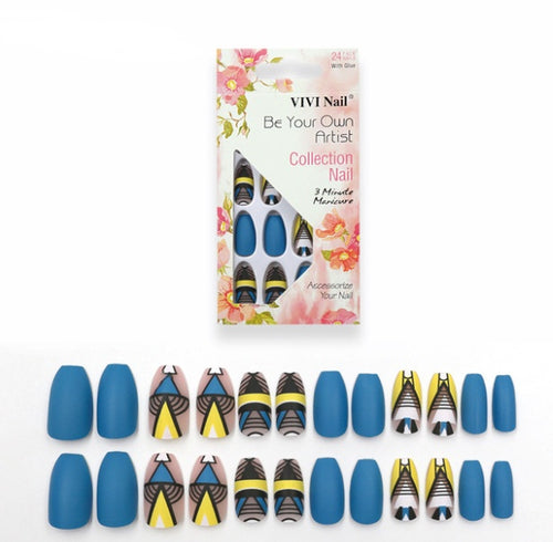  fake nails matte nail sheets cashymart