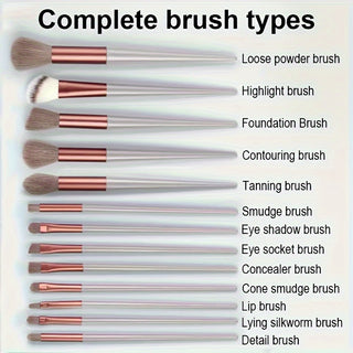  13-Piece Luxe Makeup Brush Collection cashymart