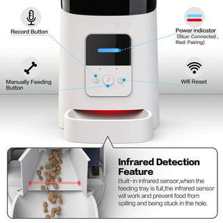  Automatic Cat Feeder WiFi Enable Smart Pet Dog Food Dispenser cashymart