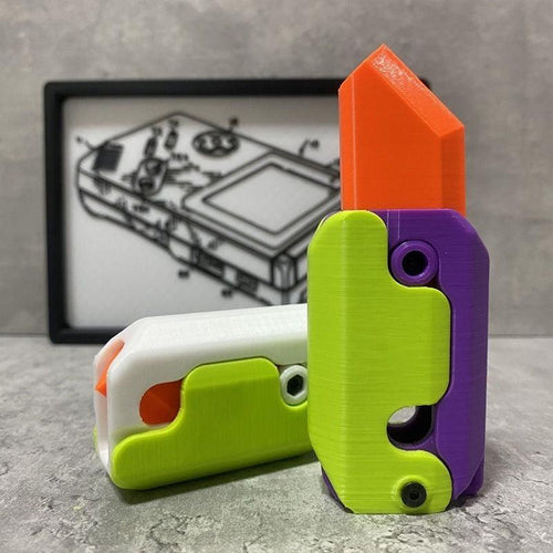  Carrot-Shaped Fidget Knife Toy for Stress Relief and Fun cashymart