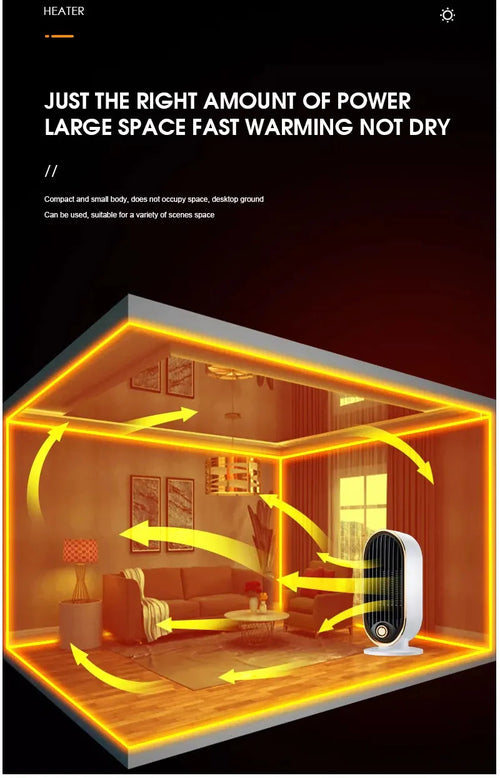  Compact Electric Heater Fan cashymart