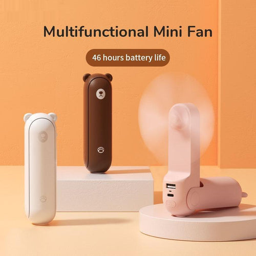  Cool Breeze Companion: Portable Fan with Power Bank Power! cashymart