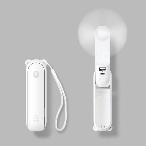  Cool Breeze Companion: Portable Fan with Power Bank Power! cashymart