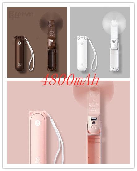  Cool Breeze Companion: Portable Fan with Power Bank Power! cashymart