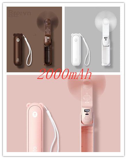  Cool Breeze Companion: Portable Fan with Power Bank Power! cashymart
