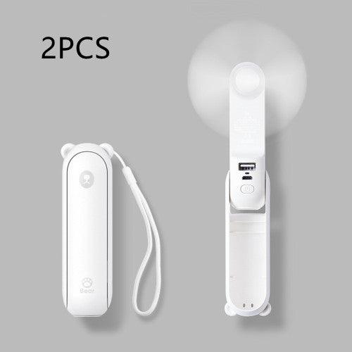  Cool Breeze Companion: Portable Fan with Power Bank Power! cashymart