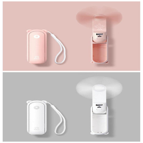  Cool Breeze Companion: Portable Fan with Power Bank Power! cashymart