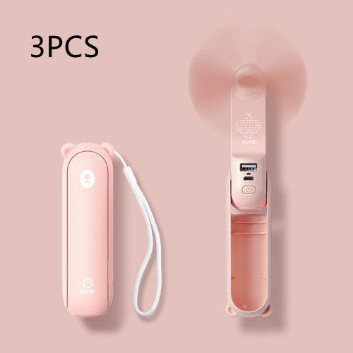  Cool Breeze Companion: Portable Fan with Power Bank Power! cashymart