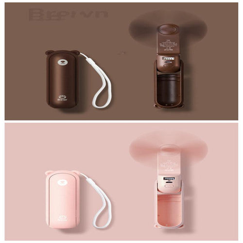  Cool Breeze Companion: Portable Fan with Power Bank Power! cashymart
