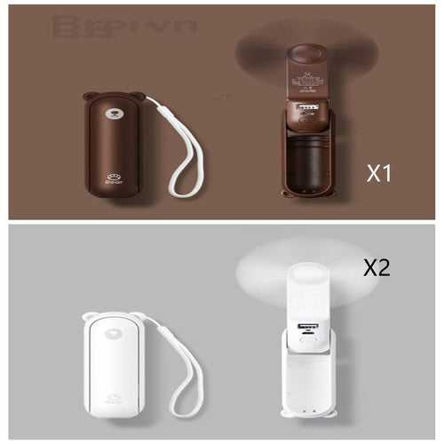  Cool Breeze Companion: Portable Fan with Power Bank Power! cashymart