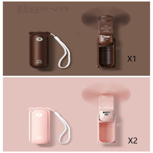  Cool Breeze Companion: Portable Fan with Power Bank Power! cashymart