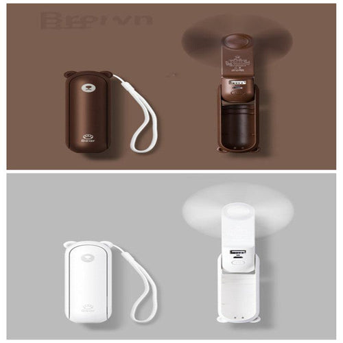  Cool Breeze Companion: Portable Fan with Power Bank Power! cashymart