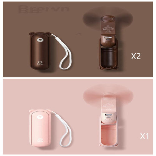  Cool Breeze Companion: Portable Fan with Power Bank Power! cashymart