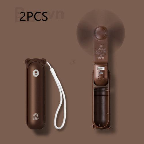  Cool Breeze Companion: Portable Fan with Power Bank Power! cashymart