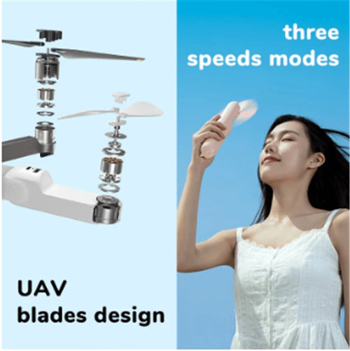  Cool Breeze Companion: Portable Fan with Power Bank Power! cashymart