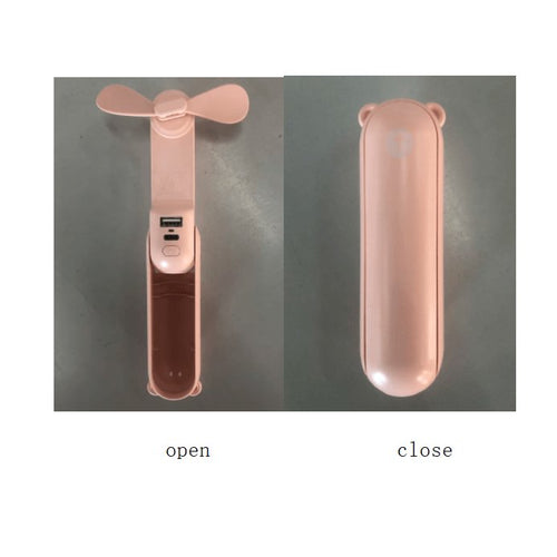  Cool Breeze Companion: Portable Fan with Power Bank Power! cashymart