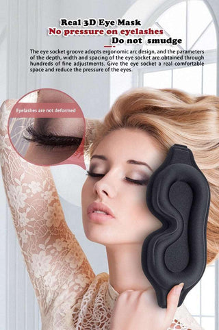  DreamShield 3D Light-Blocking Eye Mask for Restful Sleep cashymart