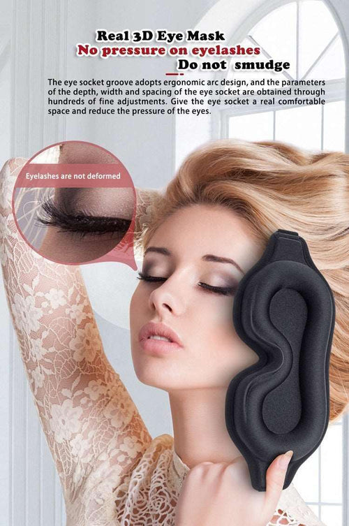  DreamShield 3D Light-Blocking Eye Mask for Restful Sleep cashymart