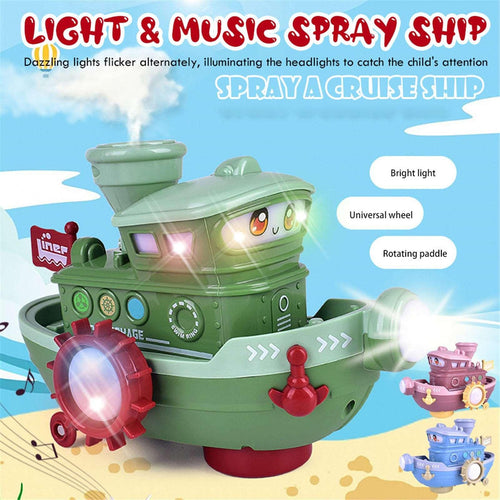 Electric Water Adventure Ship Toy for Kids - Splash & Play Fun! cashymart