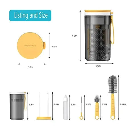  Feeding Bottle Cleaning Brush Set cashymart