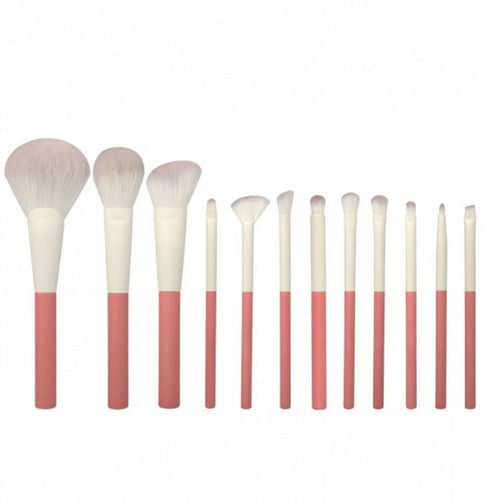  Glamorous Pink 12-Piece Makeup Brush Set for Flawless Beauty cashymart
