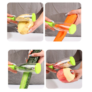  Fruit Peelers and Cutter with Storage cashymart