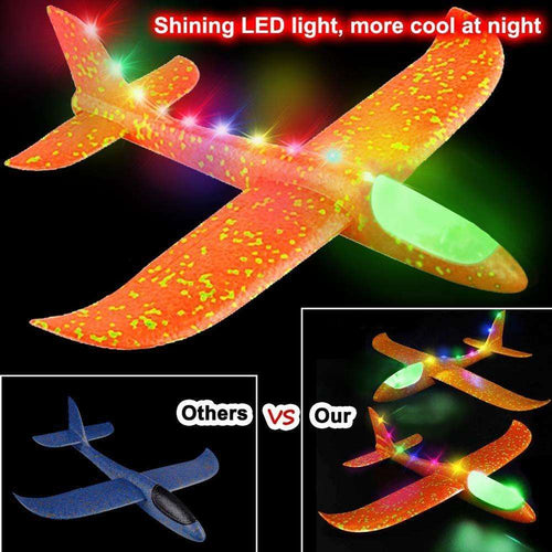  LED Foam Glider Plane: Soar High with Light-Up Fun! cashymart