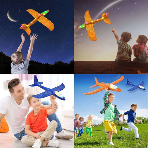  LED Foam Glider Plane: Soar High with Light-Up Fun! cashymart
