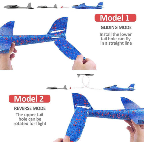  LED Foam Glider Plane: Soar High with Light-Up Fun! cashymart