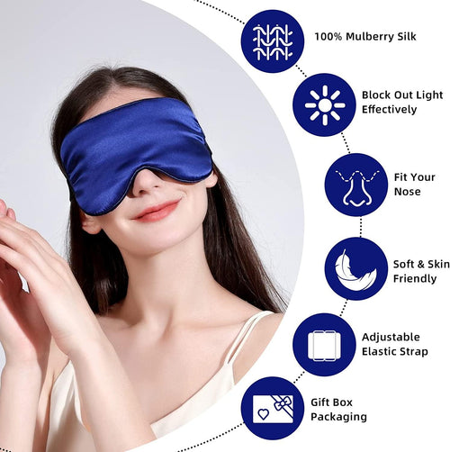  Luxurious Mulberry Silk Eye Mask for Ultimate Sleep Comfort cashymart