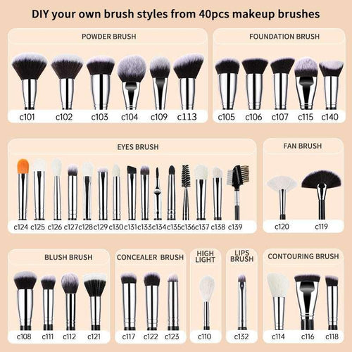  Luxury HMU Makeup Brush Kit for Flawless Beauty Applications cashymart