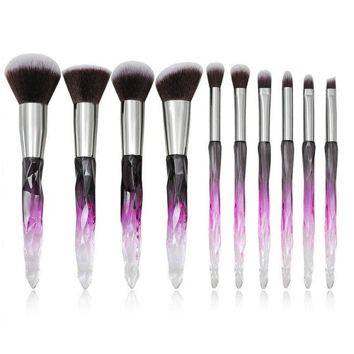  Luxury Rose Gold Makeup Brush Set - 10 Essential Tools cashymart