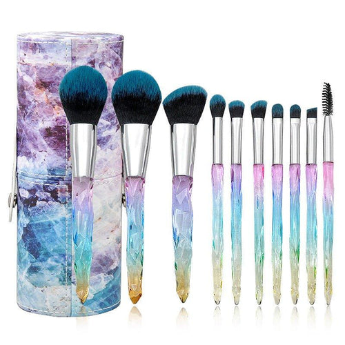  Luxury Rose Gold Makeup Brush Set - 10 Essential Tools cashymart