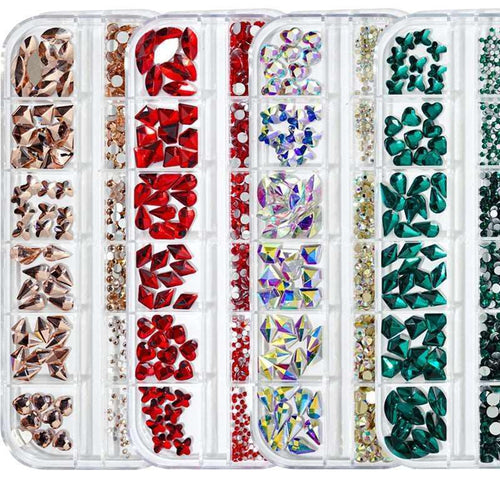  Multi-Color 3D Nail Art Rhinestones cashymart