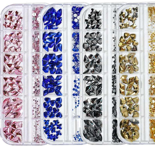  Multi-Color 3D Nail Art Rhinestones cashymart