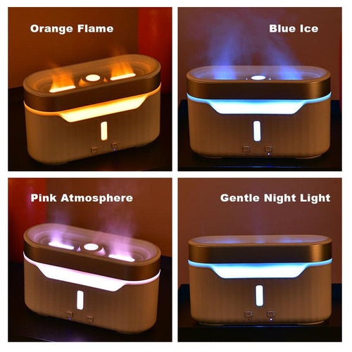  New Jellyfish Flame Lamp Humidifier cashymart