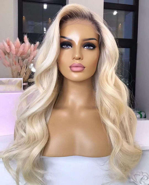  Platinum Blonde Highlight Wig cashymart