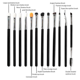  Premium 12-Piece Eye Makeup Brush Collection for Stunning Looks cashymart