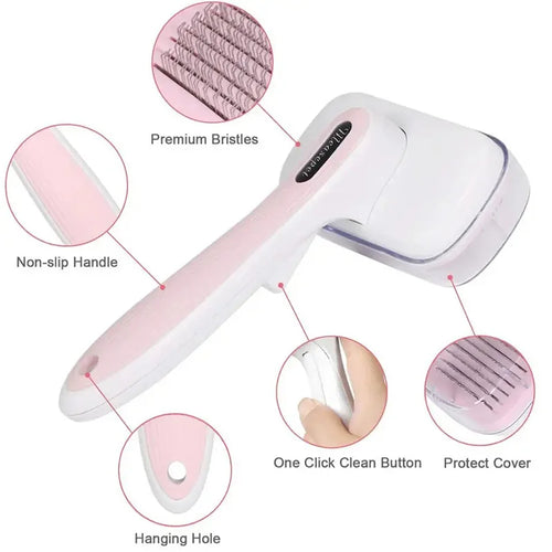  Self-Cleaning Grooming Brush for Pets cashymart