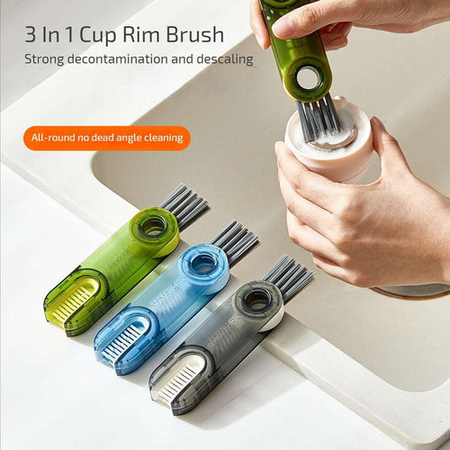  Ultimate 3-in-1 Tiny Bottle Brush for Effortless Cleaning cashymart