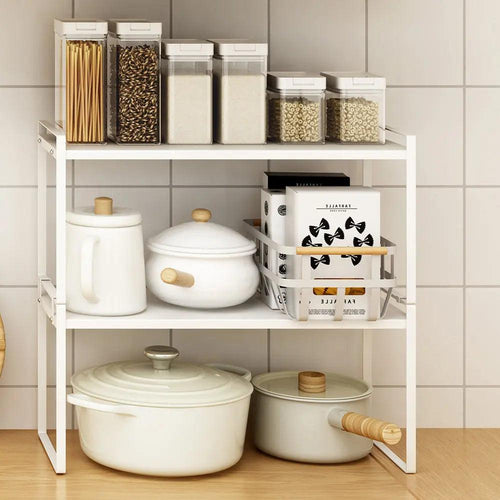  Versatile 3-Tier Space-Saving Storage Rack cashymart