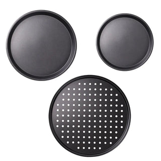  Black Round Non-stick Pizza Pan cashymart