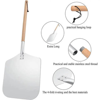  Detachable Aluminum Pizza Peel cashymart