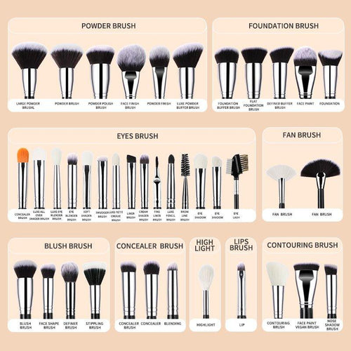 FEIYAN Luxury 40Pcs Makeup Brush Set - cashymart