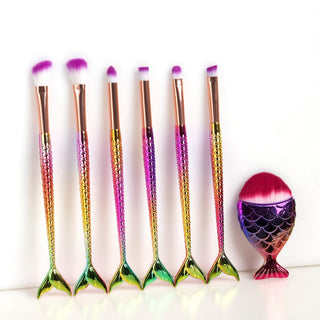  FEIYAN Mermaid Makeup Brush Set cashymart