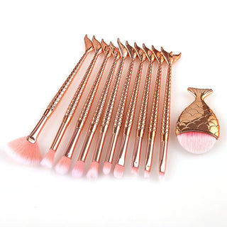  FEIYAN Mermaid Makeup Brush Set cashymart