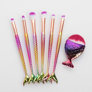  FEIYAN Mermaid Makeup Brush Set cashymart