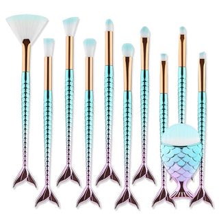  FEIYAN Mermaid Makeup Brush Set cashymart